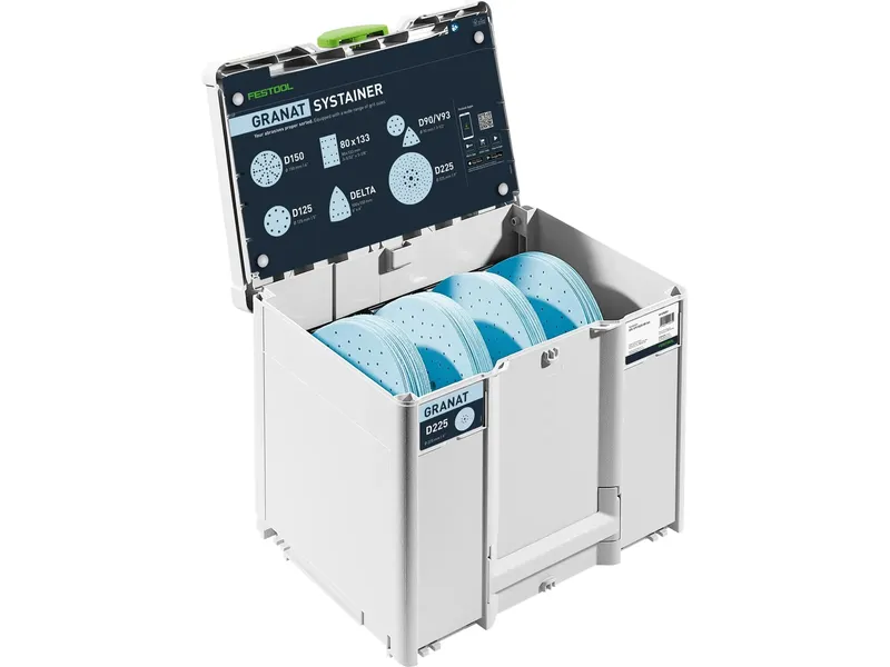 Festool Slippappers-Systainer³ Granat D225 GR SYS 100 st