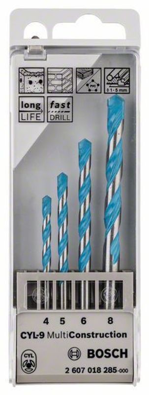 Bosch Multi Construction Borrsats (4/5/6/8mm)
