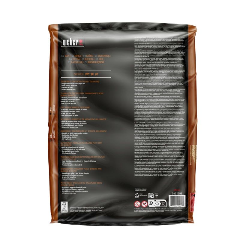 Weber Träpellets Ek 8 kg 3401053