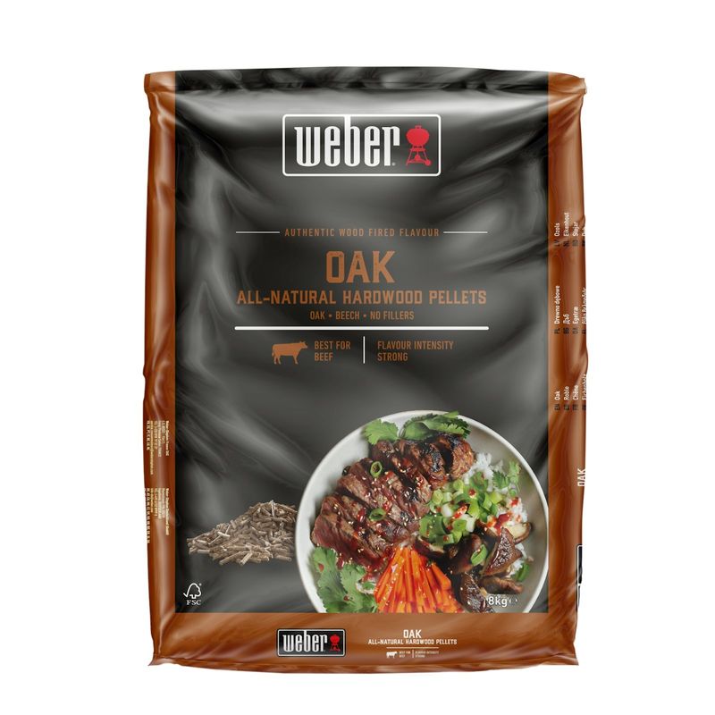 Weber Träpellets Ek 8 kg 3401053