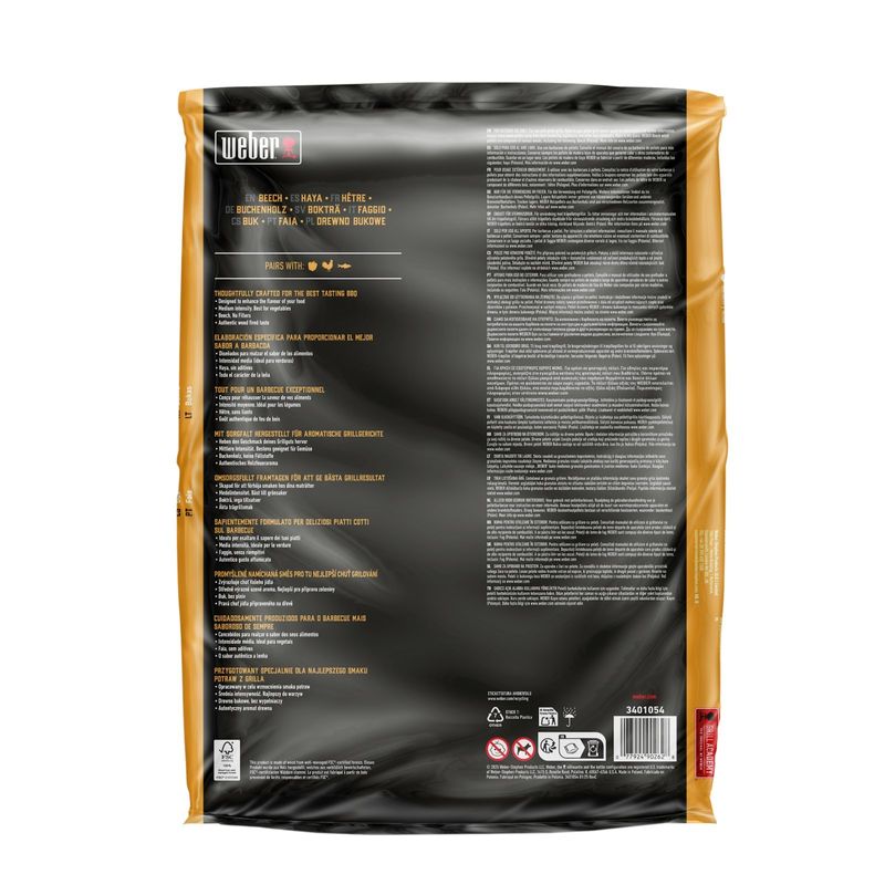 Weber Träpellets Bok 8 kg 3401054