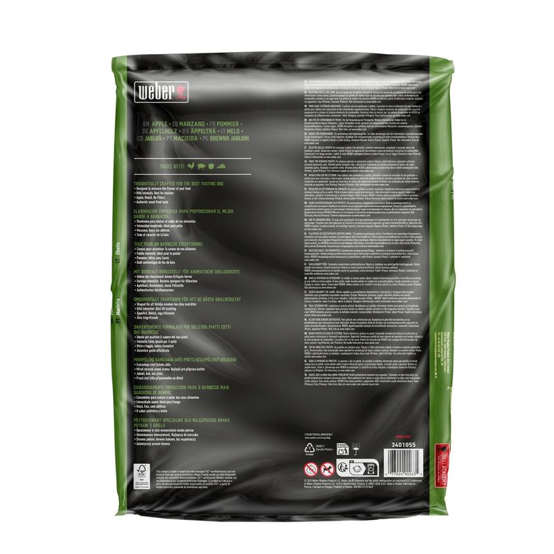Weber Träpellets Äpple 8 kg 3401055