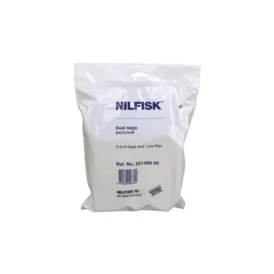 Nilfisk Dammpåse Backuum med förfilter 5-pack
