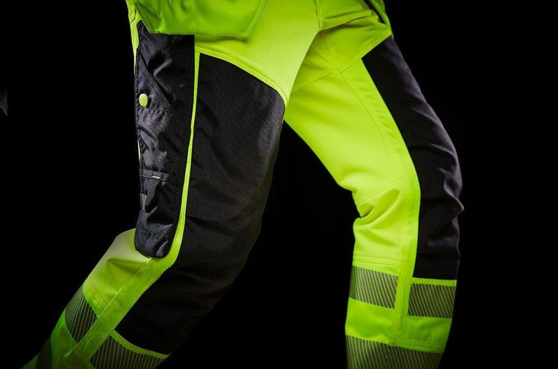 Helly Hansen 77472 ICU Hantverksbyxa High-Vis Yellow/Ebony