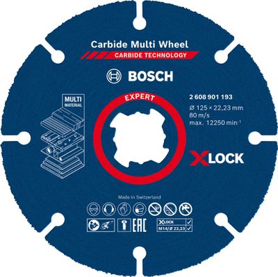 Bosch Expert Carbide Multi Wheel X-LOCK kapskiva 125mm 22,23mm förd hårda träslag