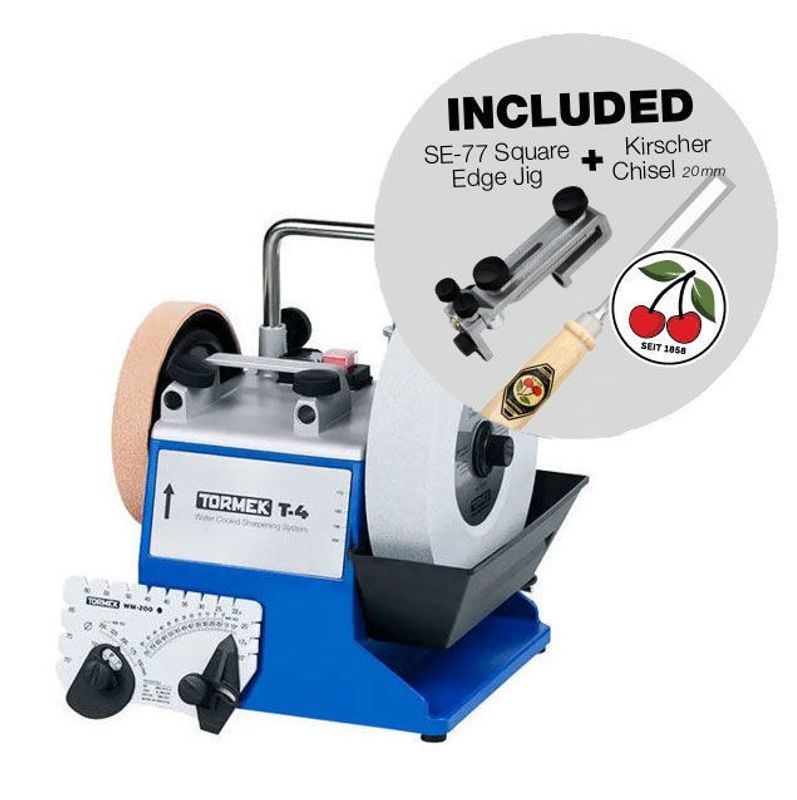 Tormek T-4 Slipmaskin Kirchen Edition – Med jigg och stämjärn