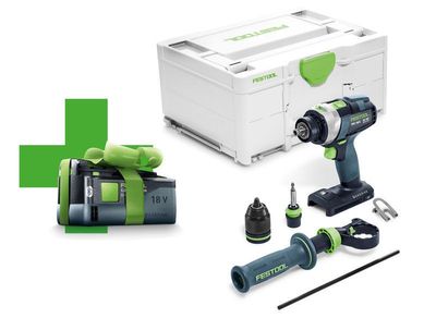 Festool TPC 18/4 I-Basic-5,0 QUADRIVE Skruvdragare & slagborr (1x5,0ah)