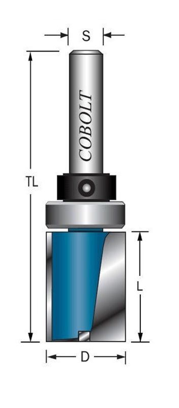 Cobolt Mallfräs D=22 L=20 TL=80