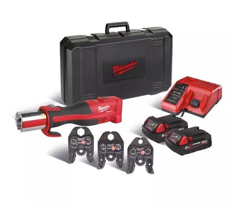 Milwaukee M18 BLHPT-202C M-SET force logic kolborstfritt pressverktyg (2x2,0ah)