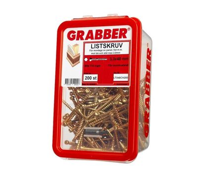GRABBER LISTSKRUV 3,3X48 200 ST GULKROM