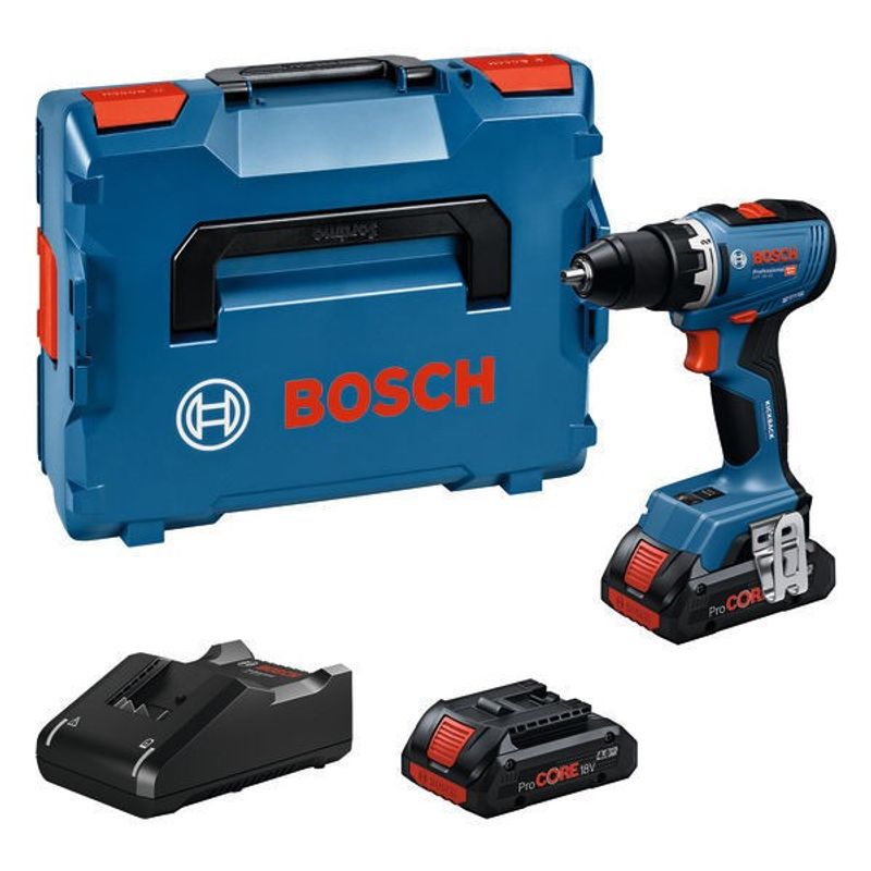Bosch GSR 18V-65 Borrskruvdragare 18V 63Nm PROcore (2x4,0ah)