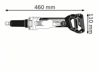 Bosch GGS 18V-23 PLC Rakslip 18V 8mm (Utan batterier)