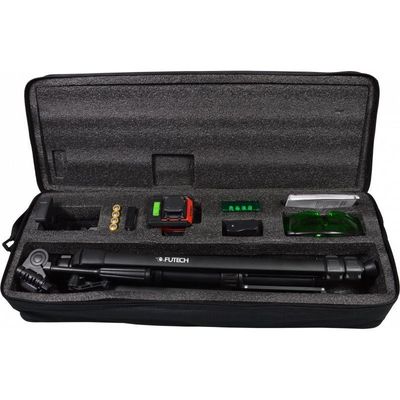 Futech Multilinjelasersats grön MC3D Brave komplett med tripod i nylonväska
