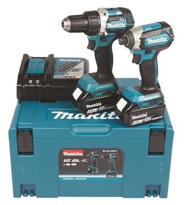 Makita DLX2189TJ Combokit 18V (DDF484+DTD153) 2x5,0ah