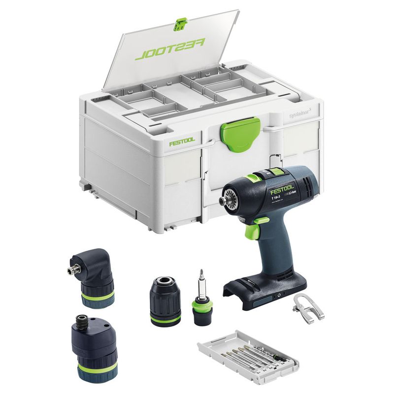 Festool Skruvdragare T18+3 Basic-Set