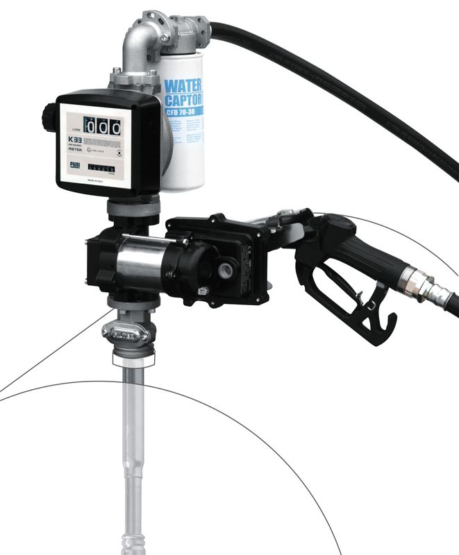 Gelins-KGK bensinpump atex kit 230V filter slang sugrör K33 mätare
