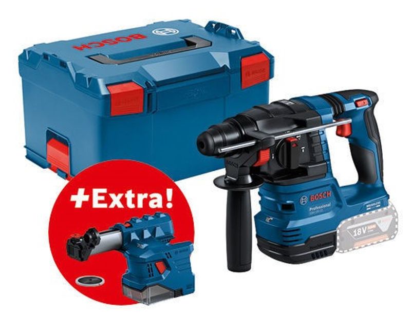 Bosch GBH 18V-22 Borrhammare SDS+ 18V inkl. GDE 18V-12 (utan batterier)