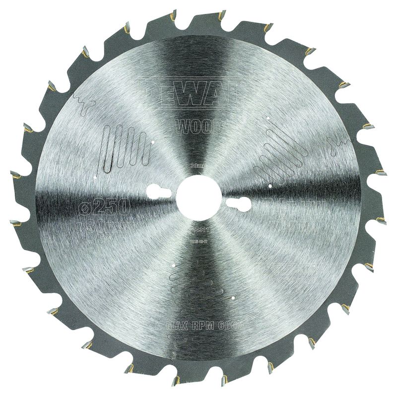 DeWalt DT4311 Sågklinga 250mm 24T (Snabb klyvning)