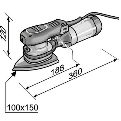 Flex Trekantslip ODE2-100 EC Set