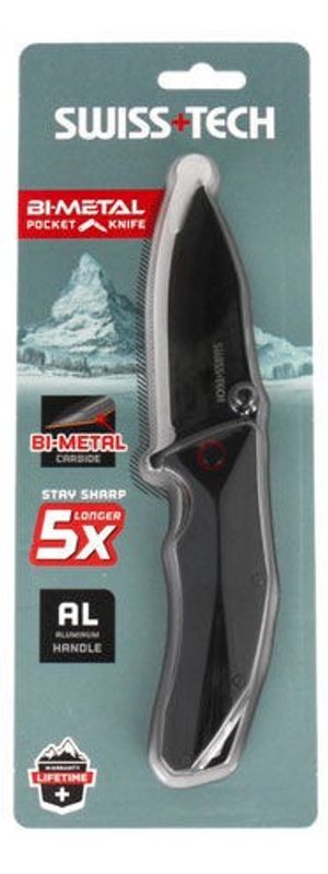 Swiss Tech Fällkniv - Alu/Bi-metall