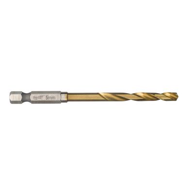 Milwaukee Shockwave Red Hex HSS-G TiN Metallborr 5,0 mm