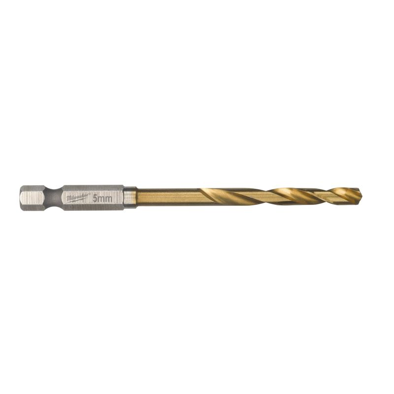 Milwaukee Shockwave Red Hex HSS-G TiN Metallborr 5,0 mm