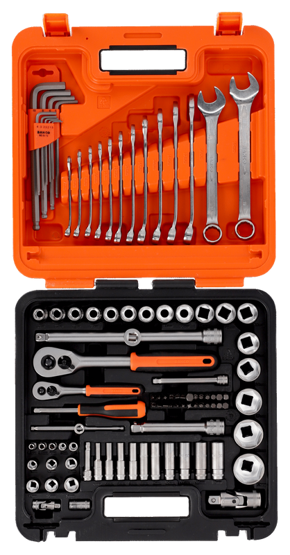 Bahco S98MC1H Hylsnyckelsats 1/4" och 1/2" 98-delar