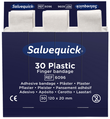 Cederroth Salvequick  Plåster Extra Långa Plast 20x120mm 180ST
