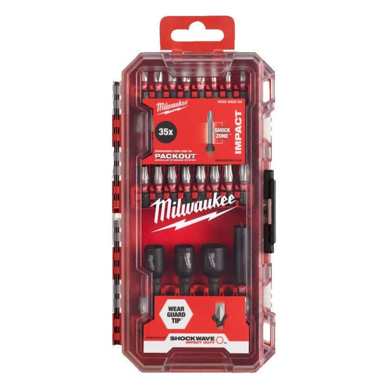 Milwaukee Bitssats Shockwave CD 35-delar