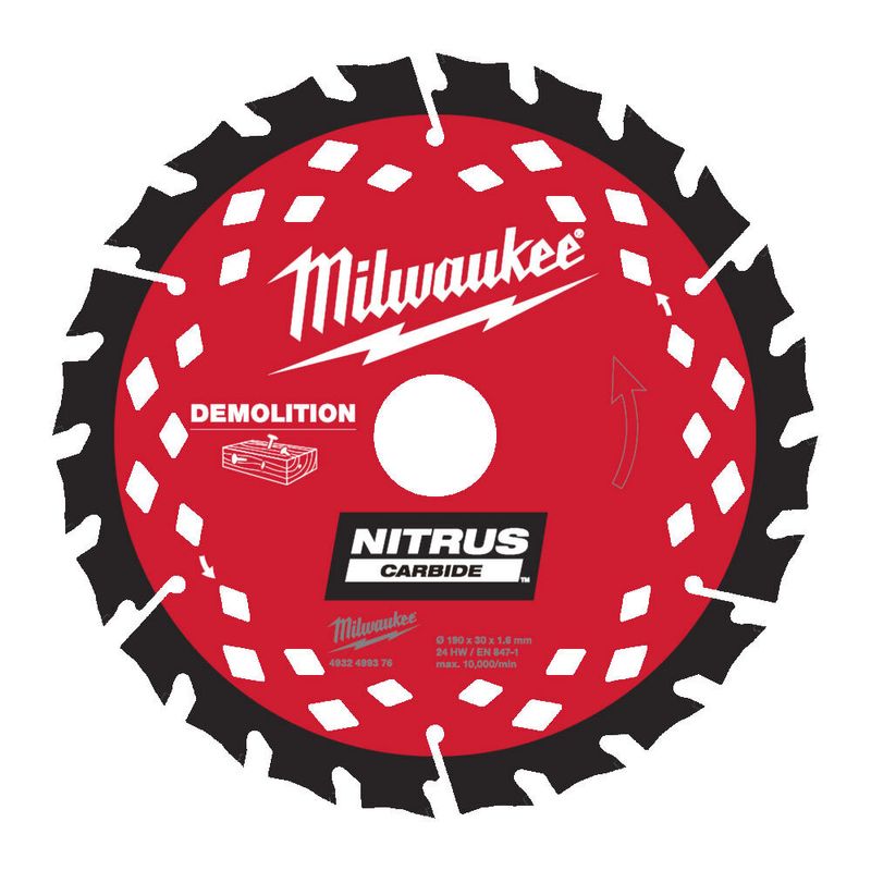Milwaukee Cirkelsågsklinga 190x30x1.6mm 24T ATB