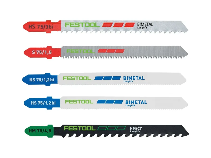 Festool Sticksågsblad i set STS-Sort/21 P/M/B 5 st