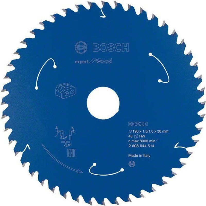 Bosch Sågklinga 190x30x1,5/1x48T Expert for Wood