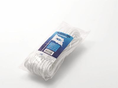 Poly Flagglina Flätad Polyester Vit 5mmx25m