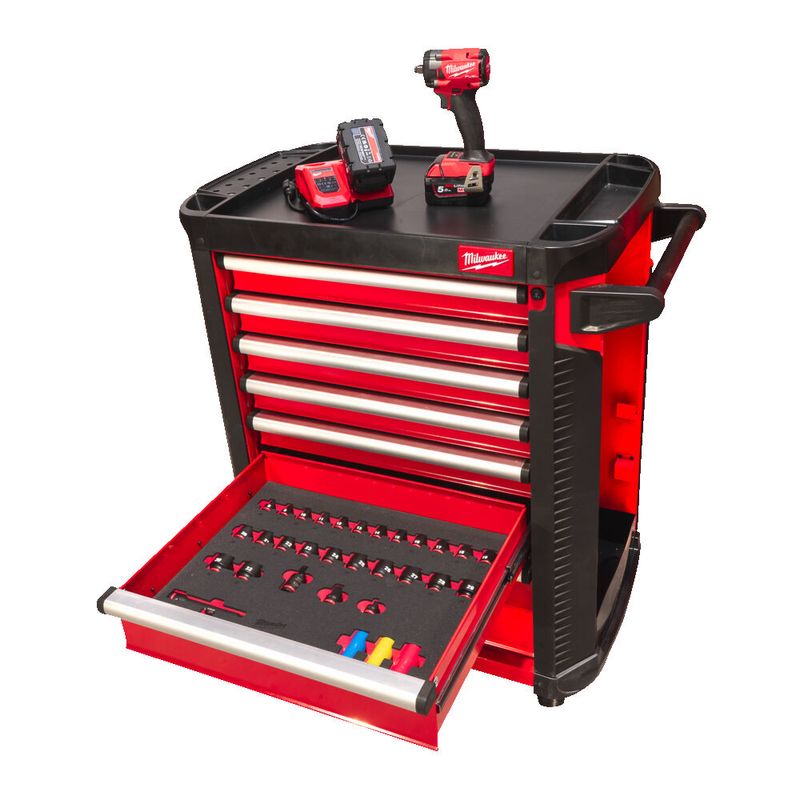 Milwaukee 246-dels TOOLGUARD™ fylld verktygsvagn 78cm