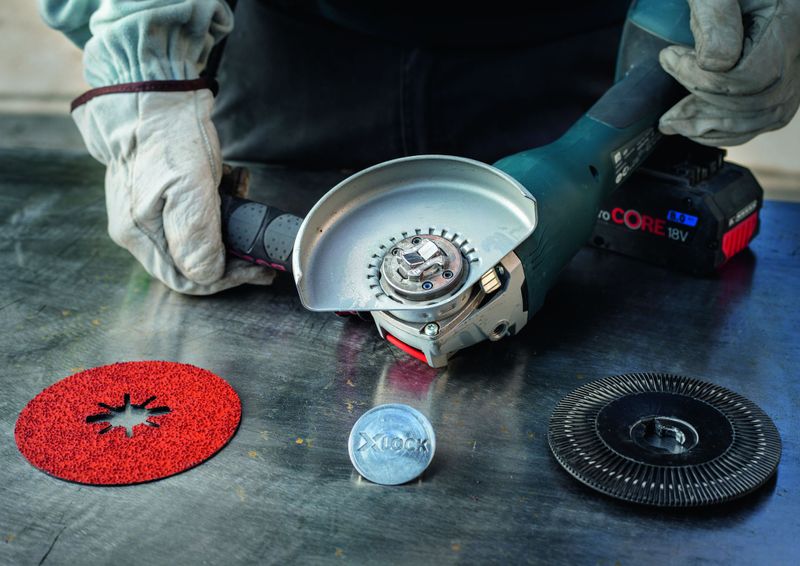 Bosch Expert R781 Prisma Ceramic X-LOCK fiberslipskiva, 115mm 22,23 mm 5st för Stål, Plåt i rostfritt stål