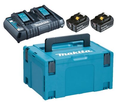 Makita Powerpack - BL1860Bx2 DC18RD