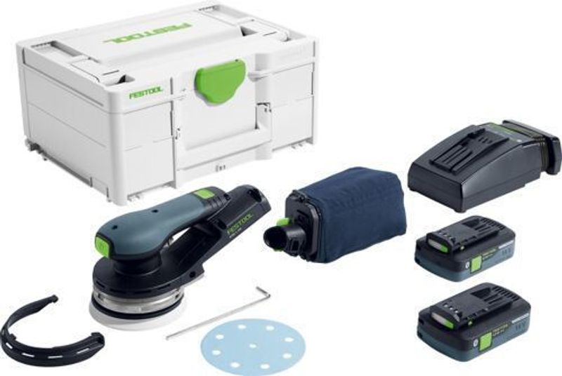 Festool ETSC 2 125 4,0 I-Plus Batterislip Rund Excenter 125mm (2x4,0ah)