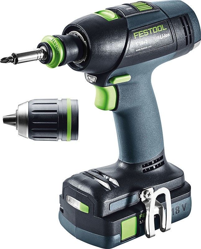 Festool T18+3 HPC 4,0 I-Plus Skruvdragare 18V 2x4,0ah HPC