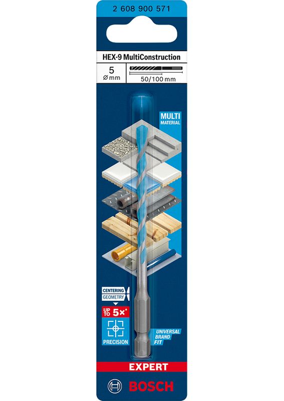 Bosch Expert HEX-9 MultiConstruction borr för betong