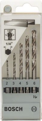 Bosch Metallborrsats HSS-G DIN 338 5-delar 2–6 mm