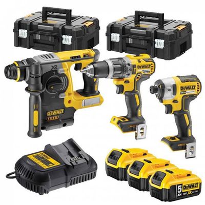 DeWalt DCK368P3T Verktygspaket 18V XR (3x5,0ah)