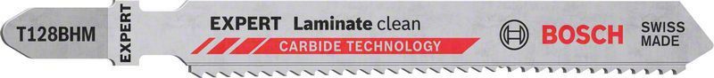 Bosch Expert 'Laminate Clean' T128 BHM sticksågblad, 3 st
