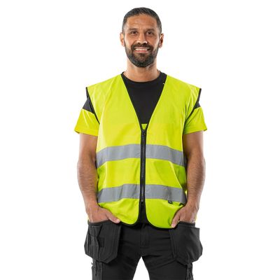 Fristads 5100 HVS Varselväst klass 2 Gul/Reflex