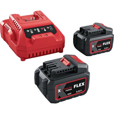 Flex Batteripack 2x5.0Ah plus laddare 12V