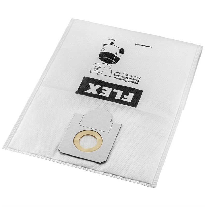 Flex Dammsugarpåse 35L Tyg 5-pack