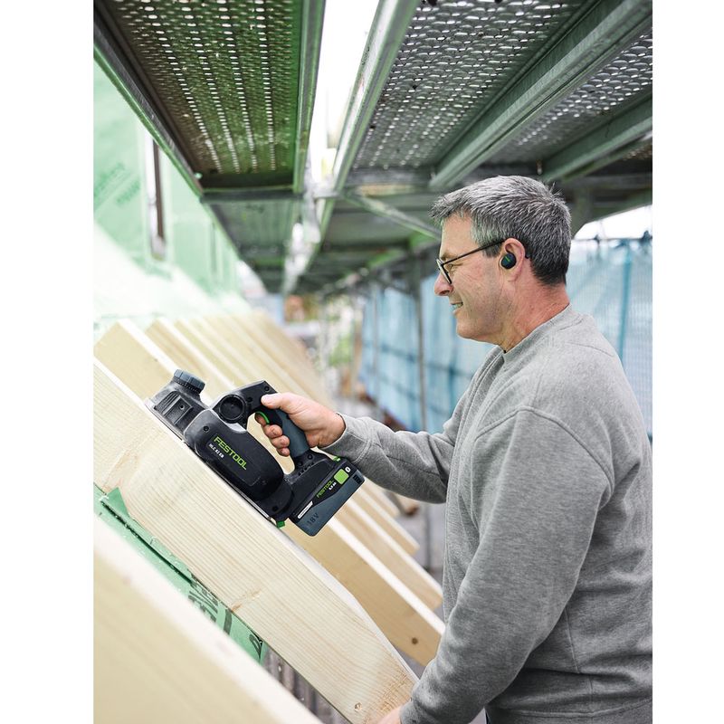 Festool Batteridriven hyvel HLC 82 EB-Basic-Set