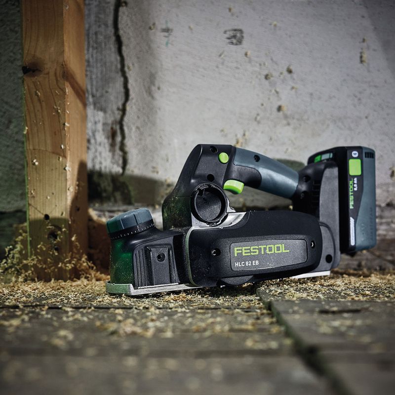 Festool Batteridriven hyvel HLC 82 EB-Basic-Set