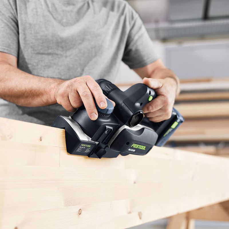 Festool Batteridriven hyvel HLC 82 EB-Basic-Set