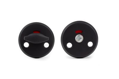 Habo WC-beslag A262 Svart aluminium SB