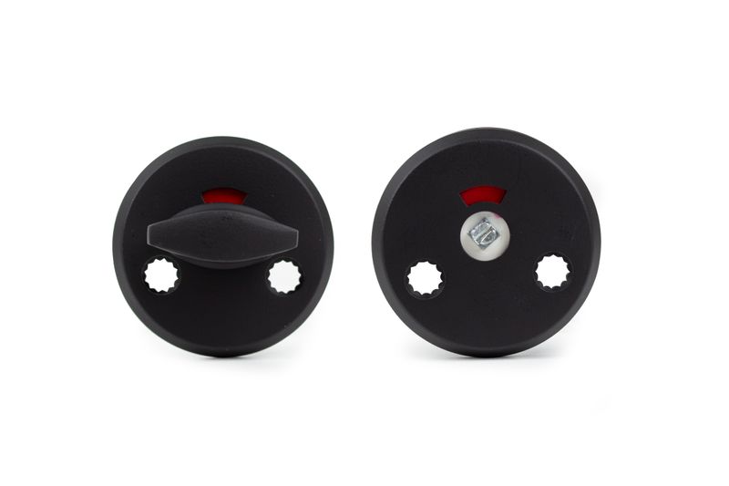 Habo WC-beslag A262 Svart aluminium SB